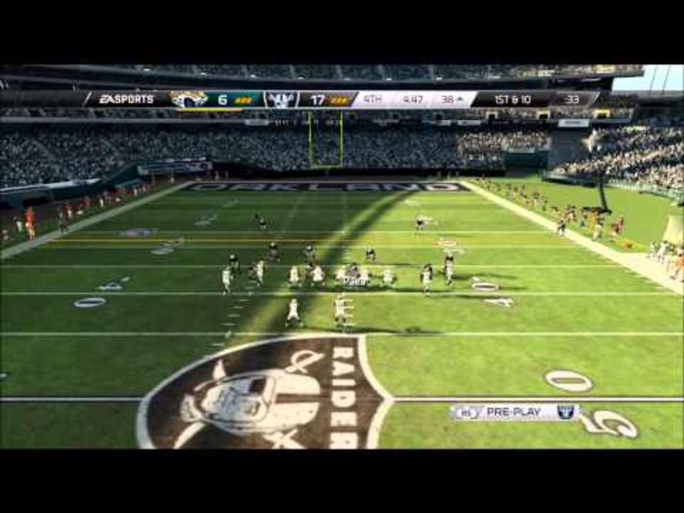 playing madden 25 raiders vs jaguars week 2 of regular season and season 3