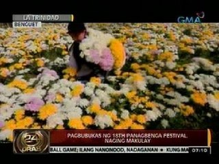 24 Oras: Pagbubukas ng 18th Panagbenga Festival sa Baguio City, naging makulay