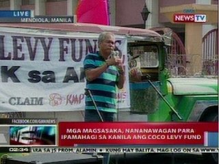 NTL:" Mga magsasaka, nananawagan para ipamahagi sa kanila ang Coco Levy Fund
