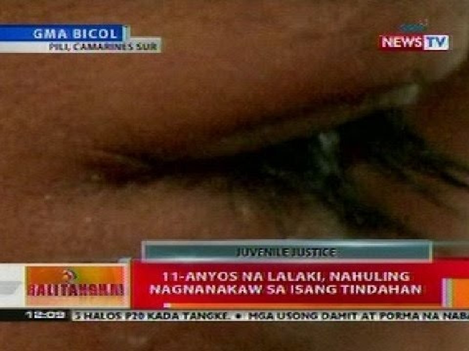 BT: 11-anyos na lalaki sa CamSur, nahuling nagnanakaw sa isang tindahan