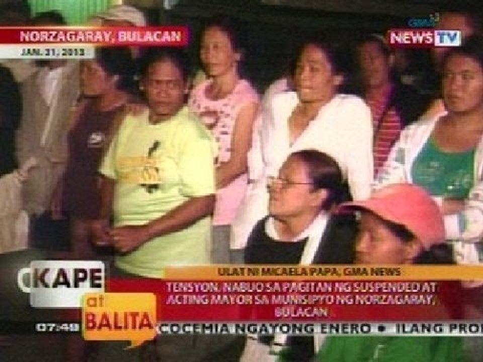 KB: Tensyon, nabuo sa pagitan ng suspended at acting mayor sa munisipyo ng Norzagaray, Bulacan