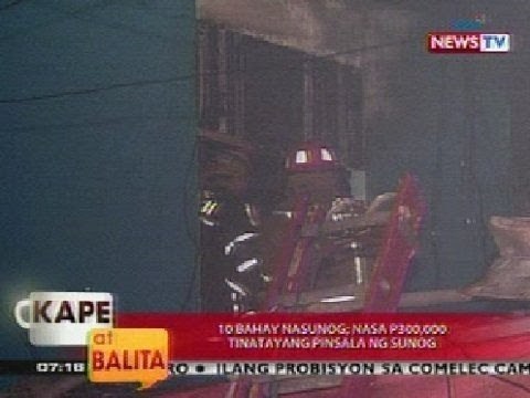 KB: 10 bahay sa Maynila, nasunog
