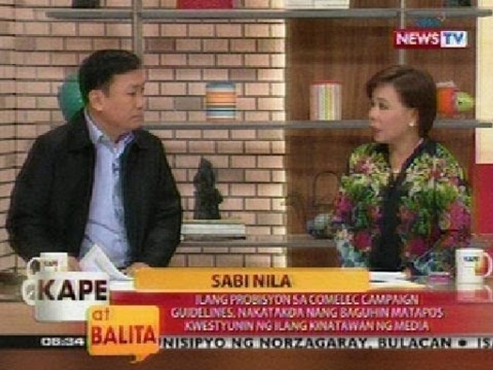 KB: Ilang probisyon sa Comelec campaign guidelines, nakatakda nang baguhin