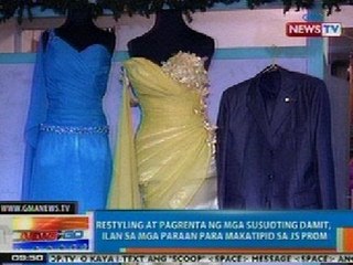 NTG: Restyling at pagrenta ng mga susuoting damit, ilan sa mga paraan para makatipid sa JS Prom