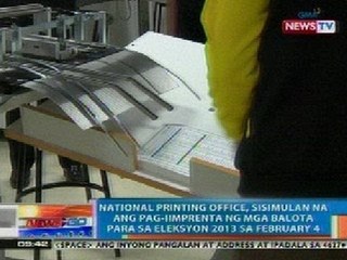 NTG: National Printing Office, sisimulan na ang pag-iimprenta ng mga balota sa February 4