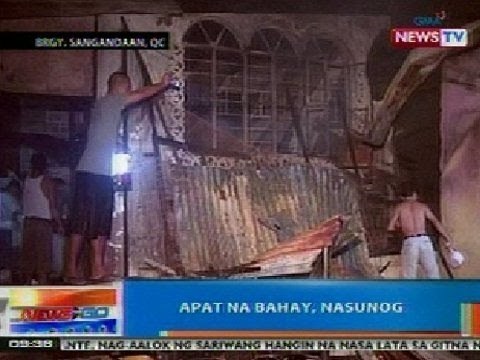 NTG: 4 na bahay sa Brgy. Sangandaan, QC, nasunog