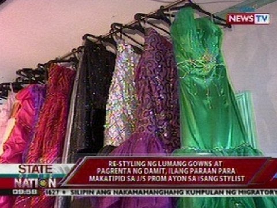 SONA: Re-styling ng lumang gowns at pagrenta ng damit, ilang paraan para makatipid sa J/S prom