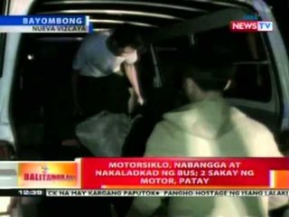 BT: Motorsiklo, nabangga at nakaladkad ng bus sa Bayombong, Nueva Vizcaya