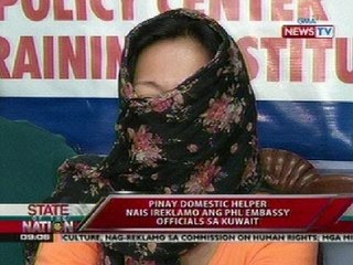 SONA: Pinay domestic helper nais ireklamo ang PHL Embassy officials sa Kuwait