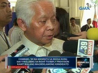 Saksi: Aggregate airtime ng TV at radio political ads, pinanatili ng COMELEC