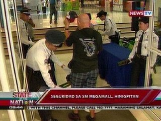 SONA: Bagong security measures ng SM Megamall, ininspeksyon ng mga pulis