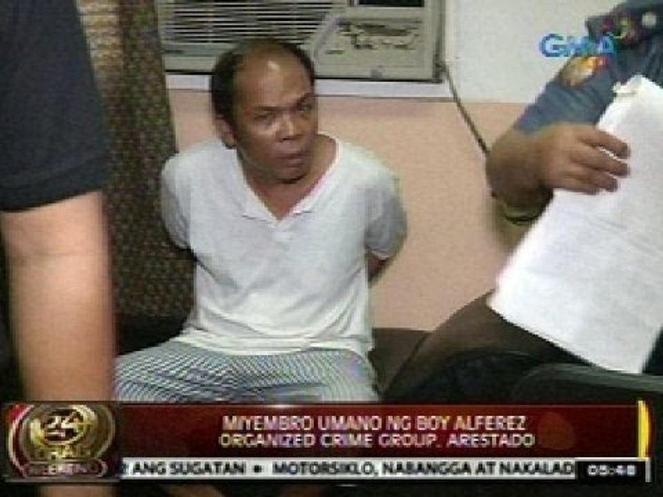 24 Oras: Miyembro umano ng 'Boy Alferez organized crime group,' arestado