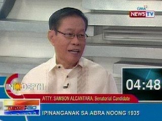 NTG: News to Go In Depth: Atty. Samson Alcantara, senatorial candidate