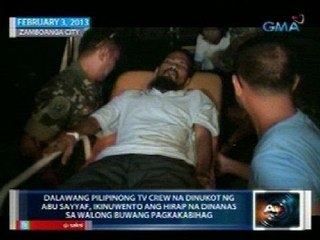 23 patay sa sagupaan ng MNLF at Abu Sayyaf kasunod ng pagpapalaya sa 2 binihag na TV crew