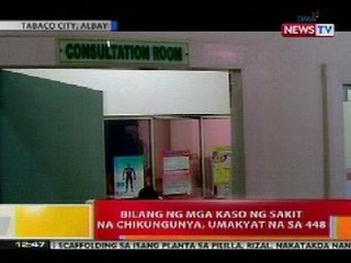 BT: Bilang ng mga kaso ng sakit ng chikungunya sa Albay, umakyat na sa 448