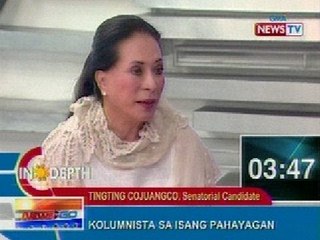 NTG: News to Go In Depth: Tingting Cojuanco, senatorial candidate