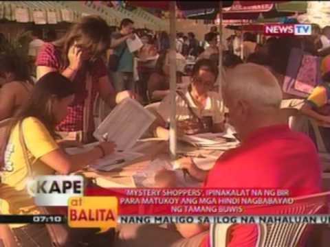 KB: 'Mystery shoppers', ipinakalat na ng BIR para matukoy ang mga hindi nagbabayad ng tamang buwis