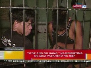 BT: 'Stop and Go gang', nambibiktima ng mga pasahero ng jeep