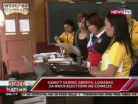 SONA: Samu't saring aberya, lumabas sa mock elections ng COMELEC