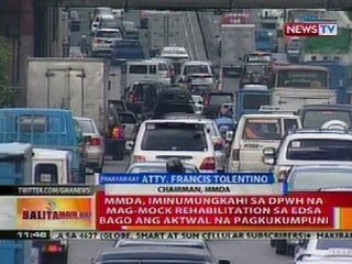 BT: Panayam kay Atty. Tolentino ng MMDA tungkol sa pagkukumpuni ng EDSA