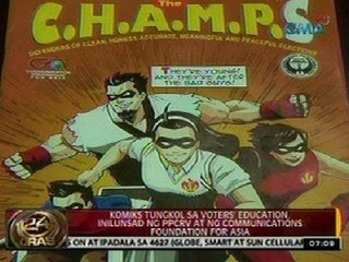 Komiks tungkol sa voters' education, inilunsad ng PPCRV at ng Communications Foundation for Asia