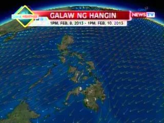 BT: Weather update as of 12:00 p.m. (February 7, 2013)