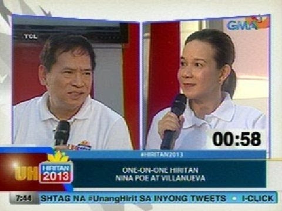 UH: UH Hiritan 2013 | Feb. 7: Estrada, Pimentel, Poe, Villanueva (Round 3)