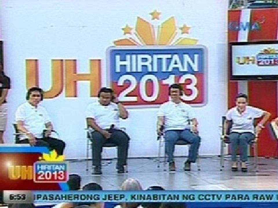 UH: UH Hiritan 2013 | Feb. 7: Estrada, Pimentel, Poe, Villanueva (Round 1)
