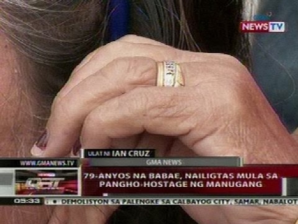 QRT: 79-anyos na babae sa Taguig, nailigtas mula sa pangho-hostage ng manugang