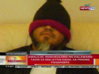 BT: Amalilio, makukulong ng 2 taon sa Malaysia dahil sa pekeng pasaporte