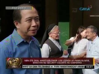 24 Oras: Jun Lozada at pamilya niya, binigyan ng security escorts ng gobyerno