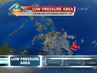 LPA sa 500 km silangan ng Gen. Santos City, maliit pa raw ang tsansang maging bagyo