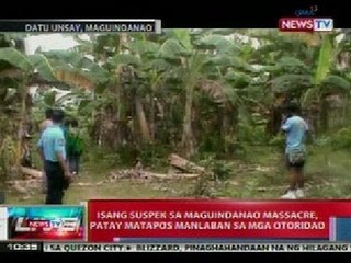 NTVL: Isang suspek sa Maguindanao Massacre, patay matapos manlaban sa mga otoridad