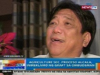 NTG: Agriculture Sec. Proceso Alcala, inireklamo ng graft sa Ombudsman