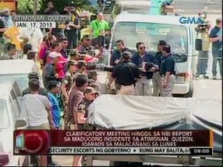 24 Oras: Clarificatory meeting hinggil sa NBI report sa Atimonan shootout, idaraos sa Lunes