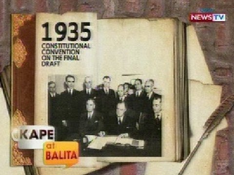 KB: Panghimagas: 1935: Constitutional Convention on the final draft