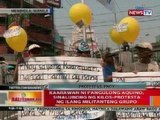 BT: Kaarawan ni PNoy, sinalubong ng kilos-protesta ng ilang militangteng grupo sa Manila