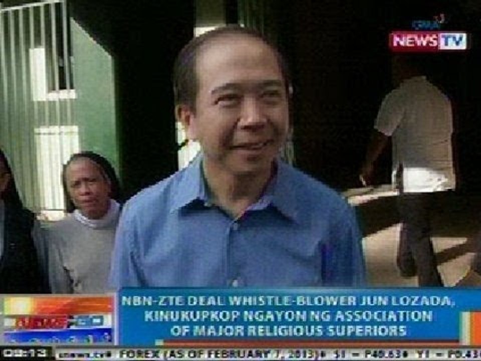 NTG: Jun Lozada, kinukupkop ngayong ng Association of Major Religious Superiors