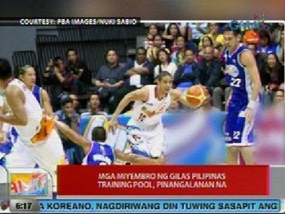 UB: Mga miyembro ng Gilas Pilipinas training pool, pinangalanan na