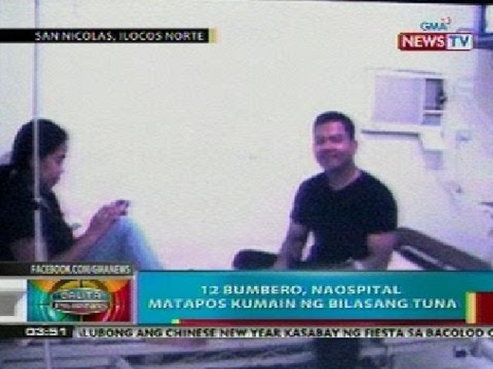 BP: 12 bumbero sa Ilocos Norte, naospital matapos kumain ng bilasang tuna