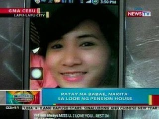 BP: Patay na babae, nakita sa loob ng pension house sa Lapu-Lapu City