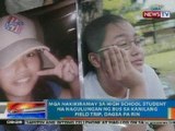 NTG: Mga nakikiramay sa HS student na nagulungan ng bus sa kanilang field trip, dagsa pa rin