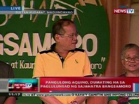 NTL: PNoy, dumating na sa paglulunsad ng Sajahatra Bangsamoro