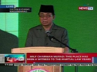 NTL: Talumpati ni MILF Chair Ebrahim Al Haj Murad sa paglulungsad ng Sajahatra Bangsamoro