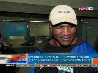 NTG: Evander Holyfield at Manny Pacquiao, magsasama sa relief operations sa Mindanao