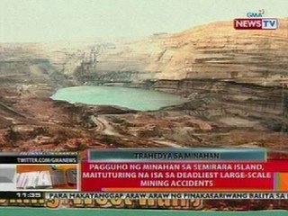 BT: Pagguho ng minahan sa Semirara Island, isa sa deadliest large-scale mining accidents