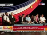 BT: Ilang senatorial candidate, dumalo sa forum sa University of the East