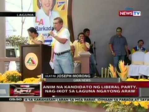 QRT: Anim na kandidato ng liberal party, nag-ikot sa Laguna ngayong araw