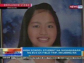 NTG: HS student na si Rio Bianca Ramirez na nasagasaan sa field trip, inilibing na