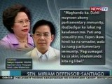 NTG: Santiago, ibubulgar daw ang mga kasalanan ni Lacson pati na ang tungkol sa kanyang sekswalidad